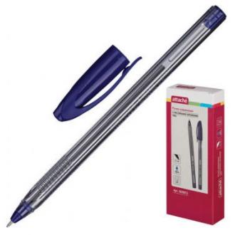 Ручка шариковая 0,5мм Glide Trio Grip, синий, масляные чернила, трехгр. корпус, Attache - Officedom (1)