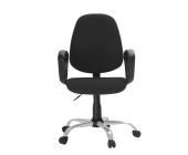 Кресло офисное Easy Chair 222 черный, ткань, металл | OfficeDom.kz