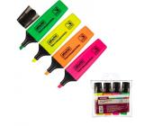 Набор маркеров текстовых, 1-5 мм, 4 цвета, Attache Colored | OfficeDom.kz