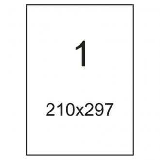 Наклейки ProMEGA label 210x297 мм, 1 шт на А4, 100 листов - Officedom (2)