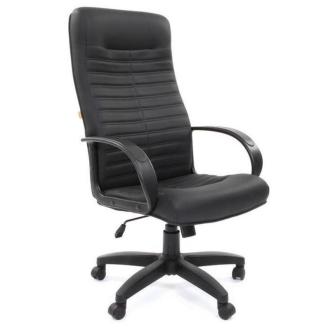 Кресло для руководителя Chairman 480 LT черный, искусственная кожа, пластик (разобранное) - Officedom (1)