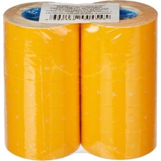 Этикет-лента 21,5х12мм, оранжевый, 10 рулонов по 1000 этикеток - Officedom (1)