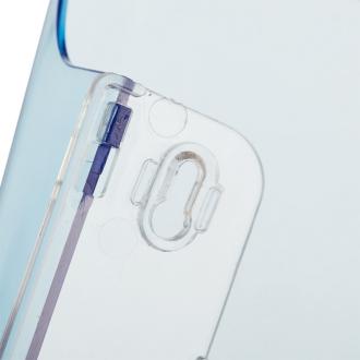 Лоток для документов настенный, 3 отделения, 430x310x32мм, прозрачно-синий, Attache - Officedom (3)