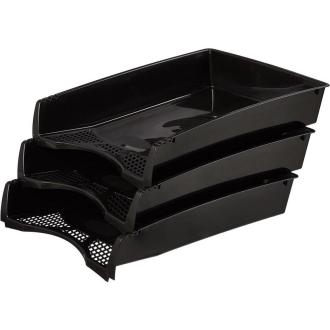 Лоток для документов, горизонтальный, черный, Attache Economy Офис Класс - Officedom (5)