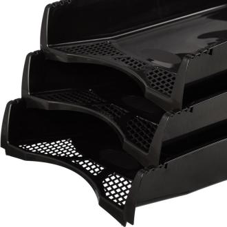 Лоток для документов, горизонтальный, черный, Attache Economy Офис Класс - Officedom (4)