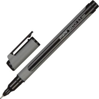 Ручка линер 0,5мм, корпус soft touch, черный, Attache Selection Sketch - Officedom (1)