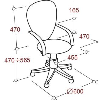 Кресло офисное Easy Chair 304 черный, сетка/<wbr>ткань, металл (разобранное) - Officedom (4)