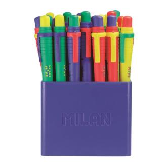 Ручка шариковая автом. 1,0мм Sway Mix, синий, корпус ассорти, Milan - Officedom (4)