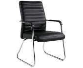 Конференц-кресло Easy Chair 806 черный, экокожа, металл хромированный | OfficeDom.kz