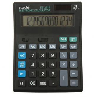 Калькулятор 14 разрядов, черный, Attache Economy - Officedom (1)