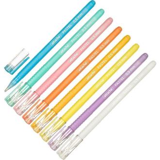 Набор гелевых ручек 0,5мм, Pastel, 8 цветов, Attache - Officedom (2)