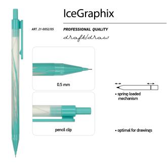 Механический карандаш 0,5мм IceGraphix Трава, HB, Bruno Visconti, 21-0052/<wbr>05 - Officedom (3)