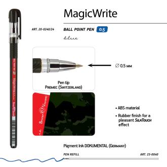 Ручка шариковая 0,5мм MagicWrite.Милитари.Хаки, синий, Bruno Visconti 20-0240/<wbr>24 - Officedom (3)
