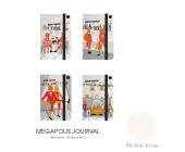 Записная книжка А6, 100л., точка, MEGAPOLIS JOURNAL АРИСТОКРАТЫ на резинке, Bruno Visconti 3-478/03 | OfficeDom.kz