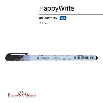 Ручка шариковая 0,5мм HappyWrite.Друзья.Киты, синий, Bruno Visconti 20-0215/<wbr>37 - Officedom (2)