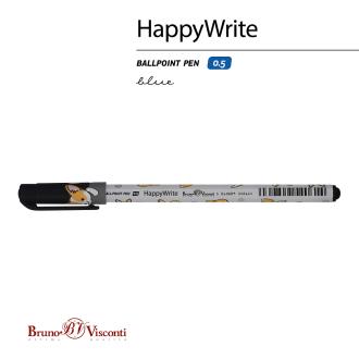 Ручка шариковая 0,5мм HappyWrite.Друзья.Корги, синий, Bruno Visconti 20-0215/<wbr>34 - Officedom (2)