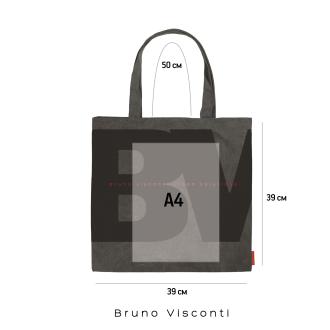 Сумка-шоппер квадратная, 39х39см, серый, Bruno Visconti 16-003-04/<wbr>02 - Officedom (3)