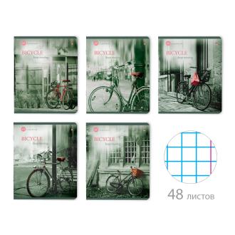 Тетрадь общая на скобе А5, 48л., клетка, Настроение.Утренний город, Альт 7-48-219 - Officedom (1)