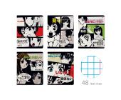 Тетрадь общая на скобе А5, 48л., клетка, Manga Anime, Альт 7-48-1241 | OfficeDom.kz