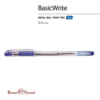 Ручка шариковая 0,5мм BasicWrite Breeze, синий, Bruno Visconti 20-0317/<wbr>01 - Officedom (2)