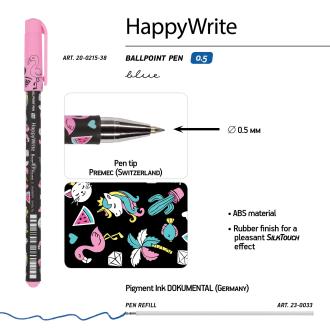 Набор ручка шариковая 0,5мм HappyWrite+карандаш ч/<wbr>г HB Единорожки, 20-0215/<wbr>38-21-0030/<wbr>65 - Officedom (3)