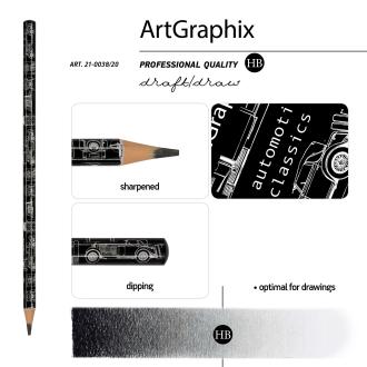 Набор ручка шариковая 0,7мм PrimeWrite+карандаш ч/<wbr>г HB Blueprint Автомобиль, 20-0293/<wbr>08-21-0038/<wbr>20 - Officedom (5)