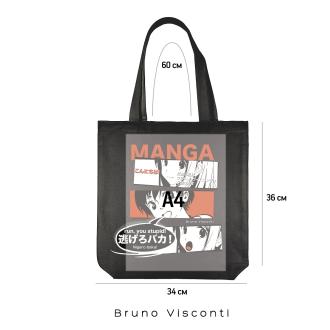 Сумка-шоппер BLACK MANGA ANIME, 34х36см, Bruno Visconti 16-004-02/<wbr>34 - Officedom (2)