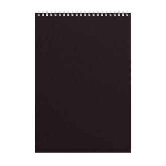 Блокнот на спирали А4, 60л., клетка, OFFICE, черный, Альт 61361 - Officedom (1)