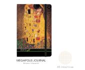 Записная книжка А5, 100л., клетка, MEGAPOLIS JOURNAL ART, на резинке, Bruno Visconti 3-477/01 | OfficeDom.kz