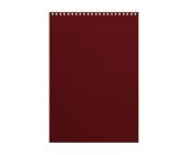 Блокнот на спирали А4, 60л., клетка, OFFICE, бордовый, Альт 61350 | OfficeDom.kz