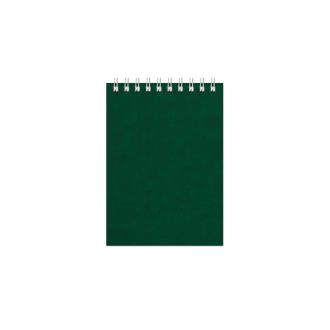 Блокнот на спирали А6, 60л., клетка, OFFICE, зеленый, Альт 61357 - Officedom (1)