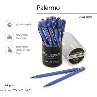Ручка шариковая автом. 0,7мм Palermo, синий, фиолетовый мет.корпус, BrunoVisconti 20-0250/<wbr>11 - Officedom (3)
