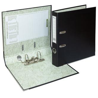 Папка-регистратор, А4, 50 мм, ПВХ/<wbr>бумага, черный, Forpus Есо - Officedom (1)