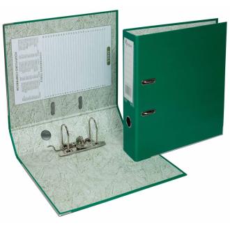 Папка-регистратор "Eco" А4 с бок. карманом, 70мм, зеленый - Officedom (1)