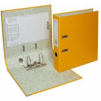 Папка-регистратор "Eco" А4 с бок. карманом, 70мм, желтый - Officedom (1)