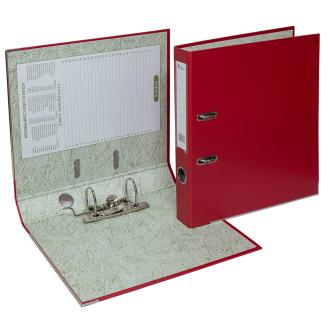 Папка-регистратор, А4, 50 мм, ПВХ/<wbr>бумага, бордовый, Forpus Eco - Officedom (1)