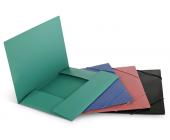 Папка для бумаг с резинками РР А4, зеленый | OfficeDom.kz