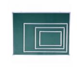 Доска настенная магнитно-меловая 60х90см, в алюм. рамке, с подставкой, зеленый, Forpus | OfficeDom.kz