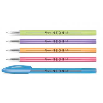 Ручка шариковая Forpus NEON, 1 мм, корпус ассорти, синий - Officedom (1)