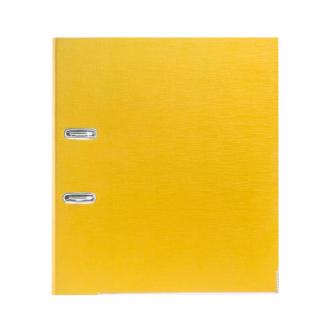 Папка-регистратор, А4, 75 мм, ПВХ/<wbr>бумага, желтый, NoName - Officedom (1)