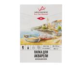 Папка с бумагой для акварели А4, 10л., 200г/м2, "Лодочки" гознак тисненая, VISTA-ARTISTA PWG-A410 | OfficeDom.kz