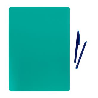 Доска для лепки гибкая со стеками, A4, зеленый, Лео LPDS-A4 - Officedom (1)