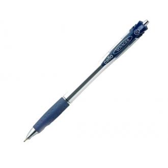 Ручка шариковая автом. 0,7мм Voyager, синий, Cello - Officedom (1)
