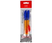 Ручка шариковая 0,7мм Tri-Grip-21B, синий, корпус желтый, 2 шт в пакете, Cello | OfficeDom.kz