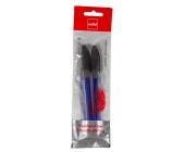 Ручка шариковая 0,7мм Tri-Grip-31B, синий, корпус синий, 2 шт в пакете, Cello | OfficeDom.kz