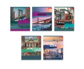 Тетрадь общая на скобе А5, 96 л., клетка, Мегаполис, 96ТСК5_1_3_1, SVETOCH | OfficeDom.kz