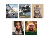 Тетрадь общая на скобе А5, 48 л., клетка, Полный котец!, 48Т11, SVETOCH | OfficeDom.kz