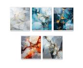 Тетрадь общая на скобе А5, 60 л., клетка, Мрамор, Т89, SVETOCH | OfficeDom.kz