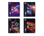 Тетрадь общая на спирали А5, 96 л., клетка, МИКС-Свобода движения, перевертыш, SVETOCH 01212 | OfficeDom.kz