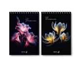 Блокнот на спирали А5, 80л., клетка, Чёрный жемчуг, SVETOCH Б127 | OfficeDom.kz